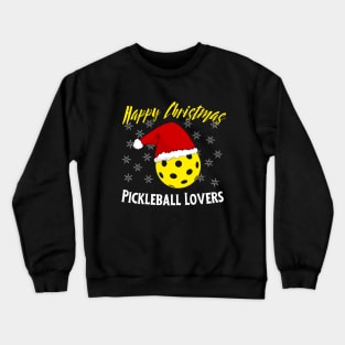 Christmas Pickleball Lovers Crewneck Sweatshirt